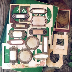 Paquete de pegatinas de etiquetas de vinilo de 29 piezas, pegatinas decorativas, kit de diario basura, efímera, papel de lona, ZX001