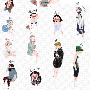 Ruban adhésif Washi YDK, stickers kawaii pour agenda, Bullet Journal, Junk Journal | Dites bonjour, Nailyo-04