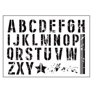 Planer Stempel Set, Alphabet Stempel Vintage, Hintergrund Clear Stamp für Junk Journal, Scrapbooking, Stimmung-227