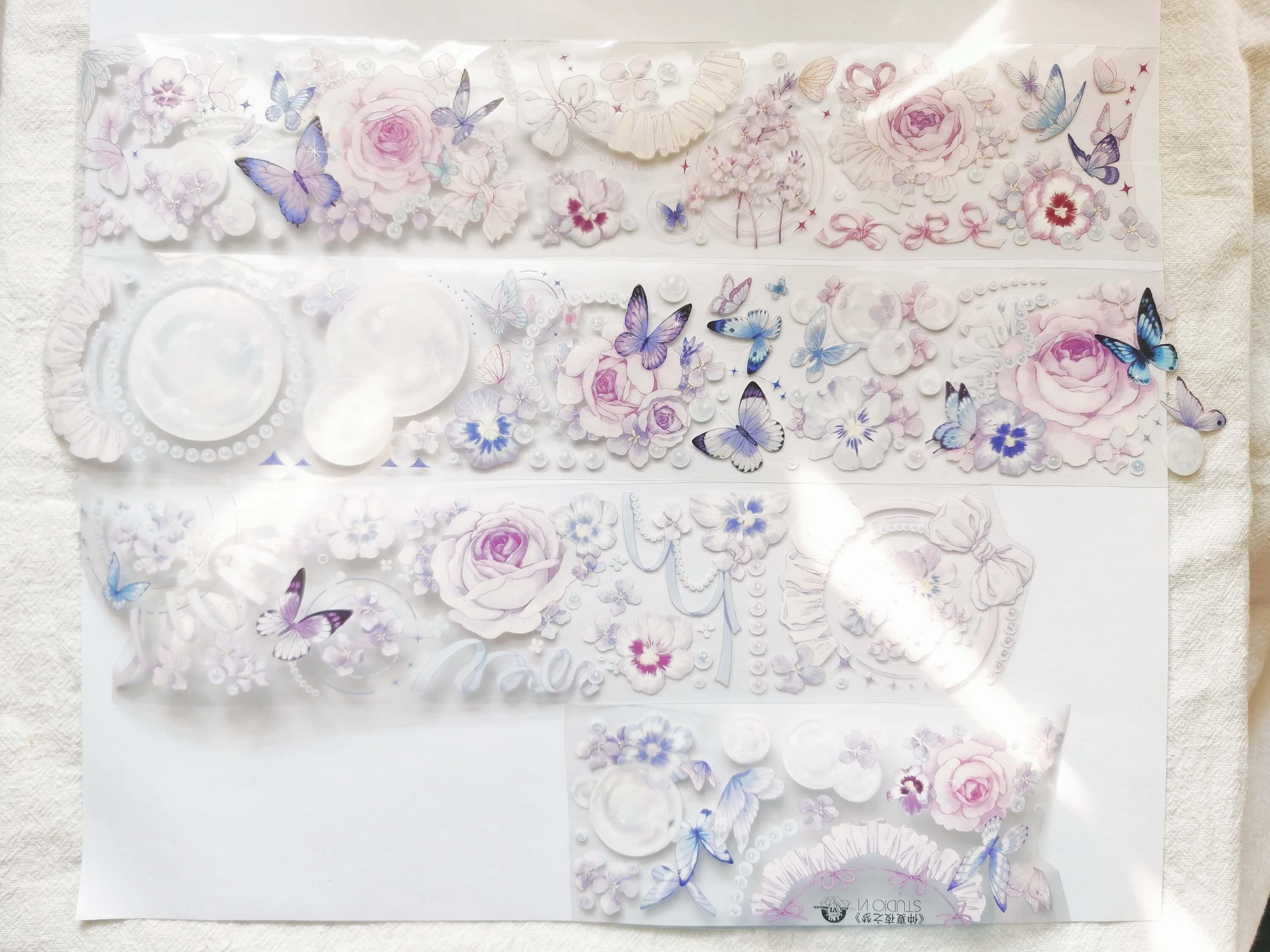 PET テープ、和紙/透明テープ、ジャンクジャーナルキット、かわいい