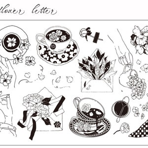 Clear Cake Stamp, Paragraph Stamp, Clear Stamp Set for Planners / Journals  / Cardmaking / Scrapbooking, Clear Rubber Stamp Set 