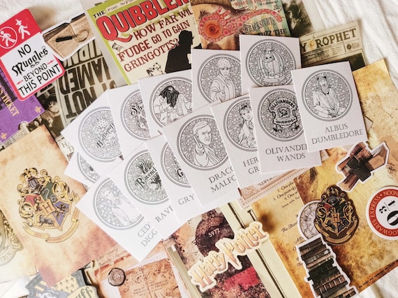 58pcs Junk Journal Kit, Deco Stickers, Die Cuts,scrapbook Ephemera