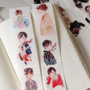 Cinta washi adhesiva de verano para kimono de niño, kit para diario basura, bullet journal, CitrusGlow-01