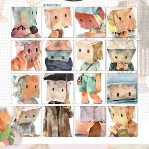 Ruban adhésif PET YDK, ruban adhésif transparent/washi, autocollants kawaii pour agenda quotidien, Bullet Journal | Le vrai moi, Nailyo-77