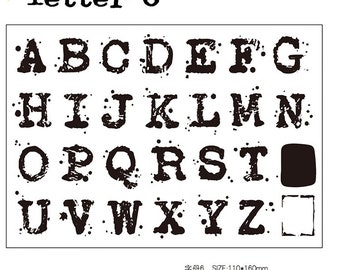 Planner Rubber Stamps Set, Letter Clear Stamp for Craft Card Making Journaling, Scrapbooking Supplies, Mood036