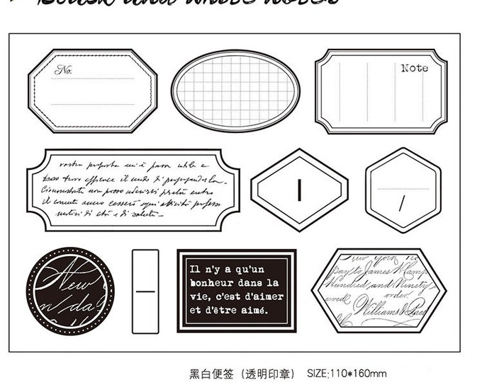 Clear Stamps, Clear Stamp Set, Rubber Stamps, Rubber Stamp Set, Rubber