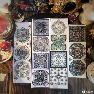 Blumen Rahmen, Washi Tape, Kawaii Aufkleber, Junk Journal Kit für Planer, Scrapbook| Nimmerland-24