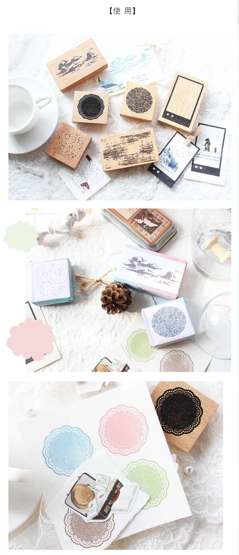 Rubber Stamps Rubber Stamps Vintage Rubber Stamp Set Wood - Etsy