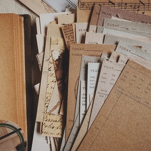 Kit di carta per scrapbooking da 220 pezzi, kit per diario spazzatura, etichette, fogli, confezione di effimeri per diario, sacchetto regalo per diario vintage/GB-02