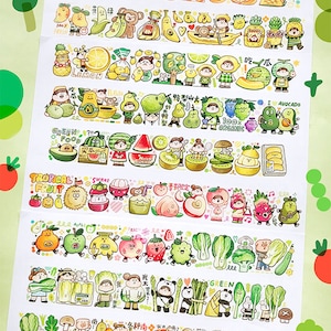 Frikadelle Washi Tape, Kawaii Aufkleber, Bullet Journal Sticker, Planer |