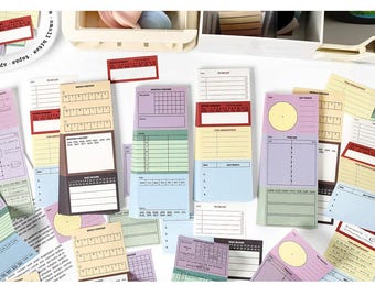 240Pcs Planner Memo Pad, Sticky Notes, Weekly Planner, Monthly Planner, Habit Tracker, To Do List, Time Tracker, Pie Charts, AL945