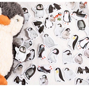 46 Stück kleiner Pinguin Sticker Pack, süße Aufkleber, Kawaii Aufkleber, AL428
