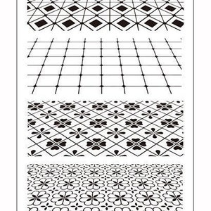 Clear stamps, stempelset, stempels, stempelset, stempel vintage| Grond: Set stempels met achtergrondthema