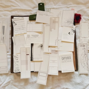 24pc Junk Journal Kit, Memo Card Scrapbook Paper Kit, Butterfly Journal Ephemera Pack, Notepad, ZD01