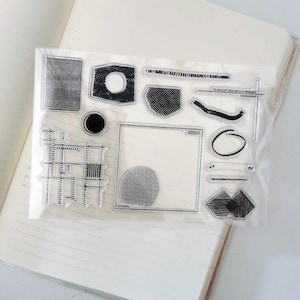 Rubber Stamps Set, Clear Stamps,Bullet Journal Stamp,Planner, Junk Journal, Mood-432