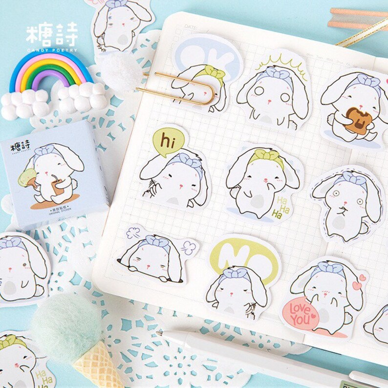 45pcs stickers pack scrapbook stickers stickers cute Etsy