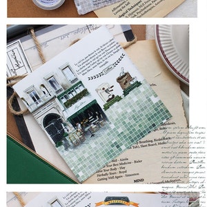 Coffee Shop Washi Tape, Junk Journal Kit, Journal Stickers for Bullet Journal, Scrapbook, Mood-01 image 5
