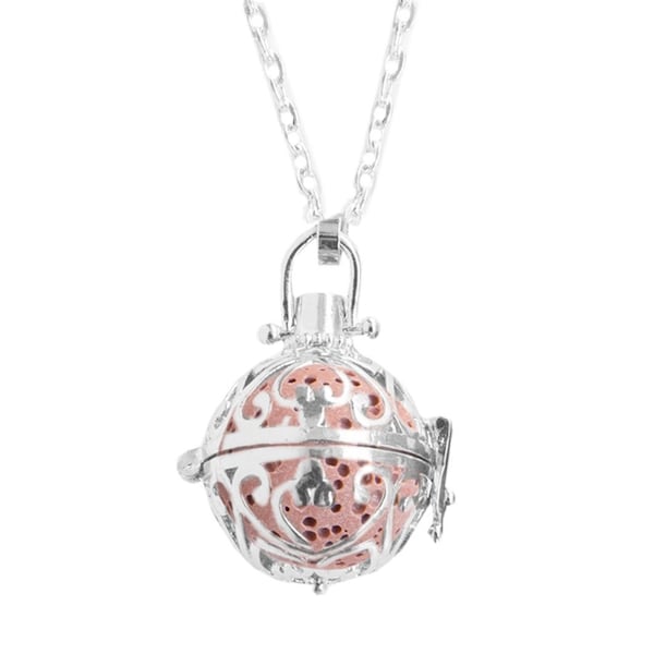 MEDURA Aromatherapie Engelsrufer Set Essentiële Olie Diffuser Vrouwen Ketting Hanger Lava Steen Ketting 70cm Vrouwen