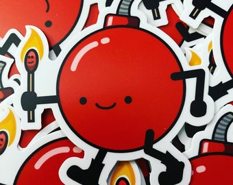Cherry Bomb Sticker - Little Troublemaker - Laptop Sticker - Water Bottle Sticker - Car Sticker