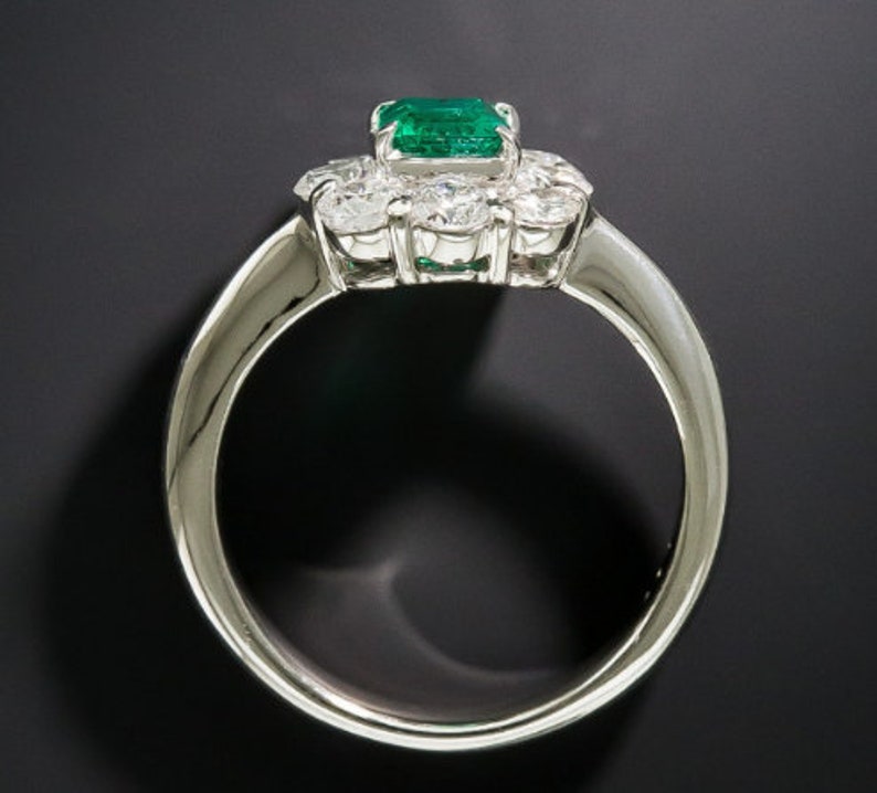 Lab Emerald Ring 925 Sterling Silver Ringemerald May Etsy