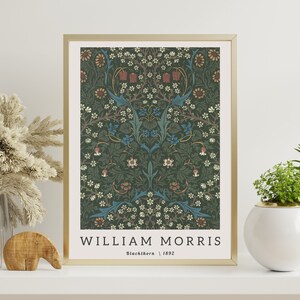 William Morris, William Morris Art Print, Vintage Poster, William Morris Digital Print, Morris Wall Art, Exhibition Poster, DIGITAL DOWNLOAD