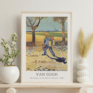 Van Gogh Art Print, The Painter on the Road to Tarascon, Vincent Van Gogh, Vintage Painting, Van Gogh Art Print, Van Gogh Fine Art, Vintage