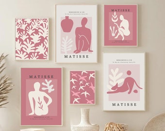 Matisse Rosa konsttryckset: Utställningsaffischer, set om 6 (digital nedladdning)