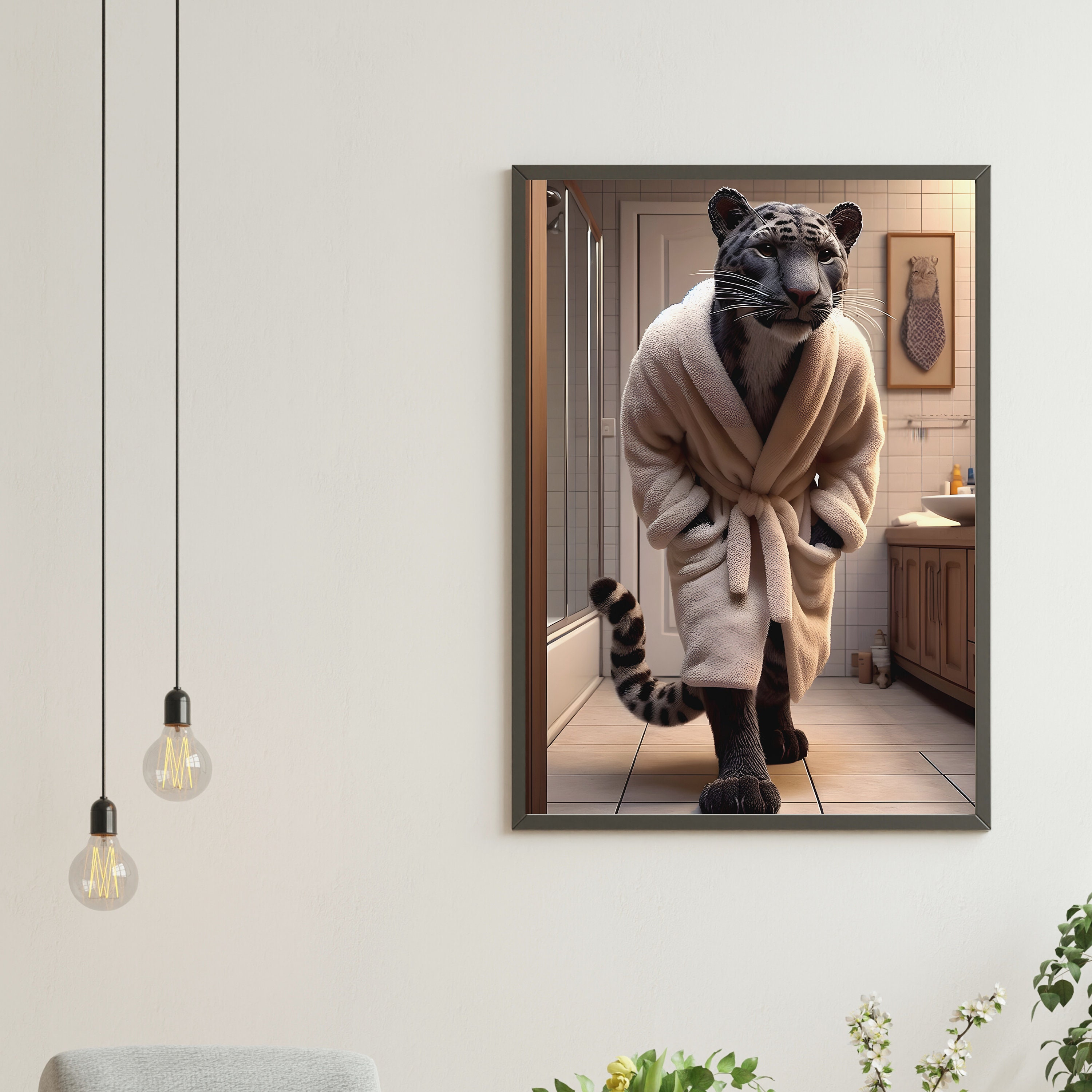 Black Panther Wall Decor Panther Bathroom Print Panther Wall Art Funny