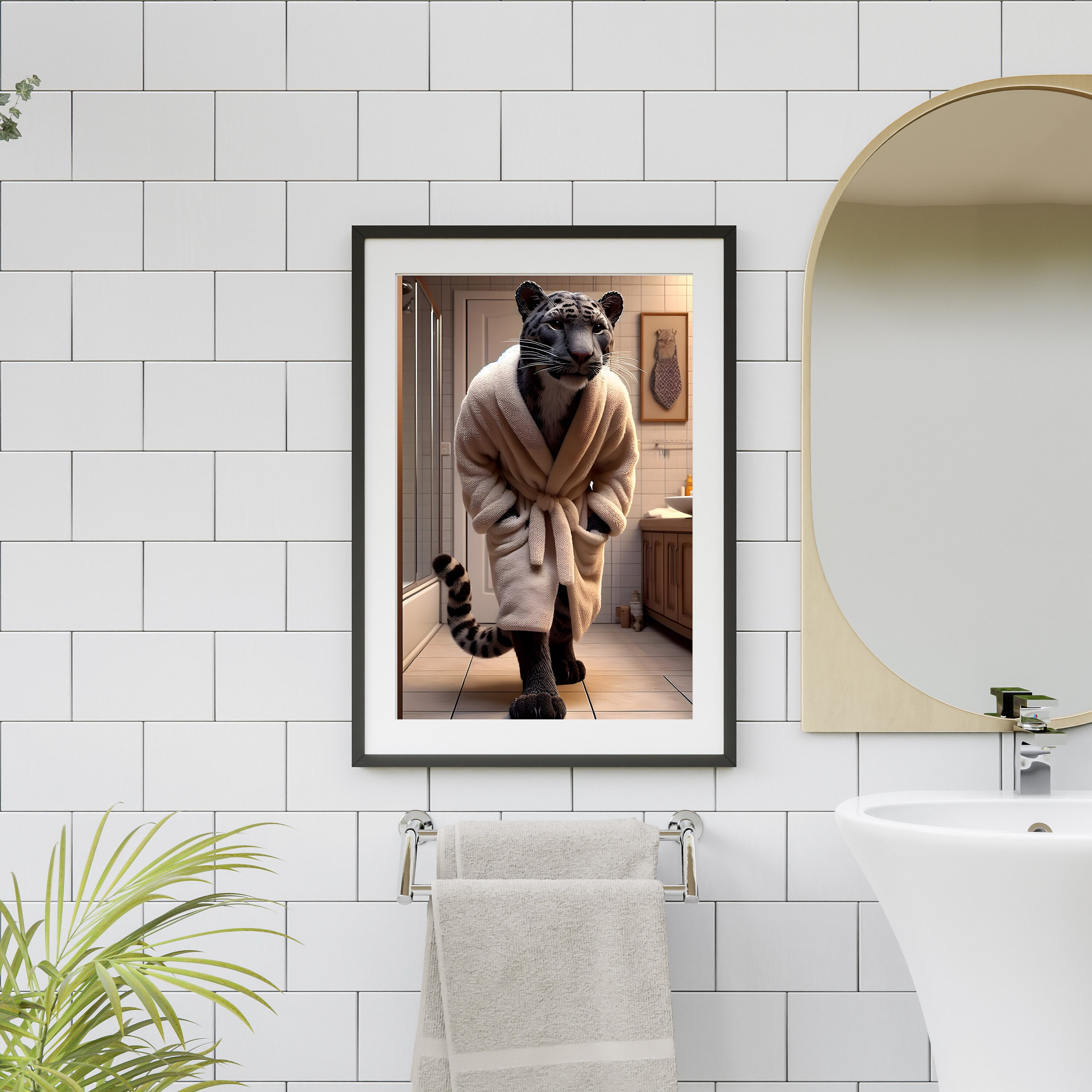 Black Panther Wall Decor Panther Bathroom Print Panther Wall Art Funny