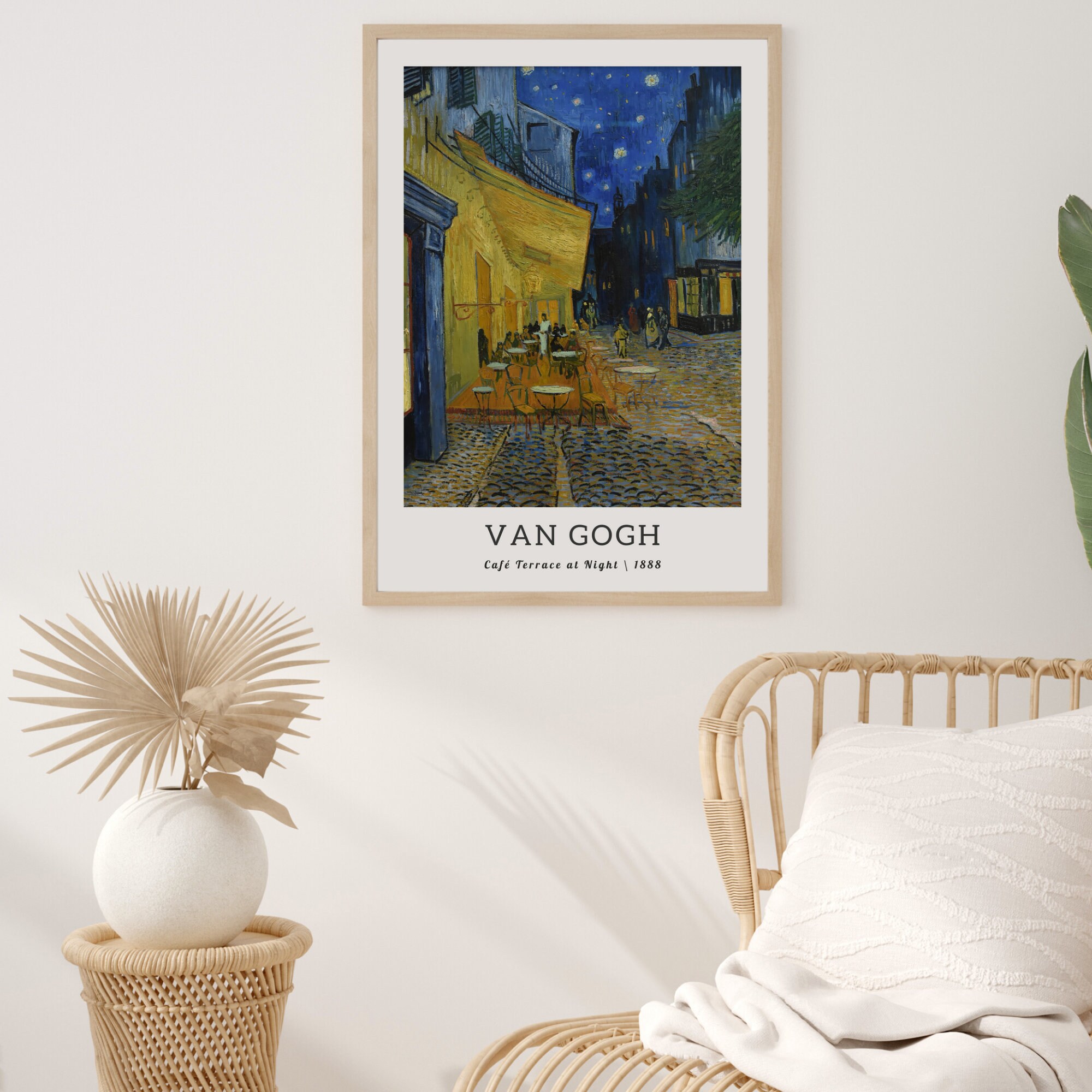 Van Gogh Cafe Terrace at Night Vintage Art Print (digital Download