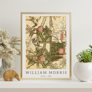 William Morris, William Morris Art Print, William Morris Digital Print, Morris Wall Art, Morris Poster, Exhibition Poster, DIGITAL DOWNLOAD