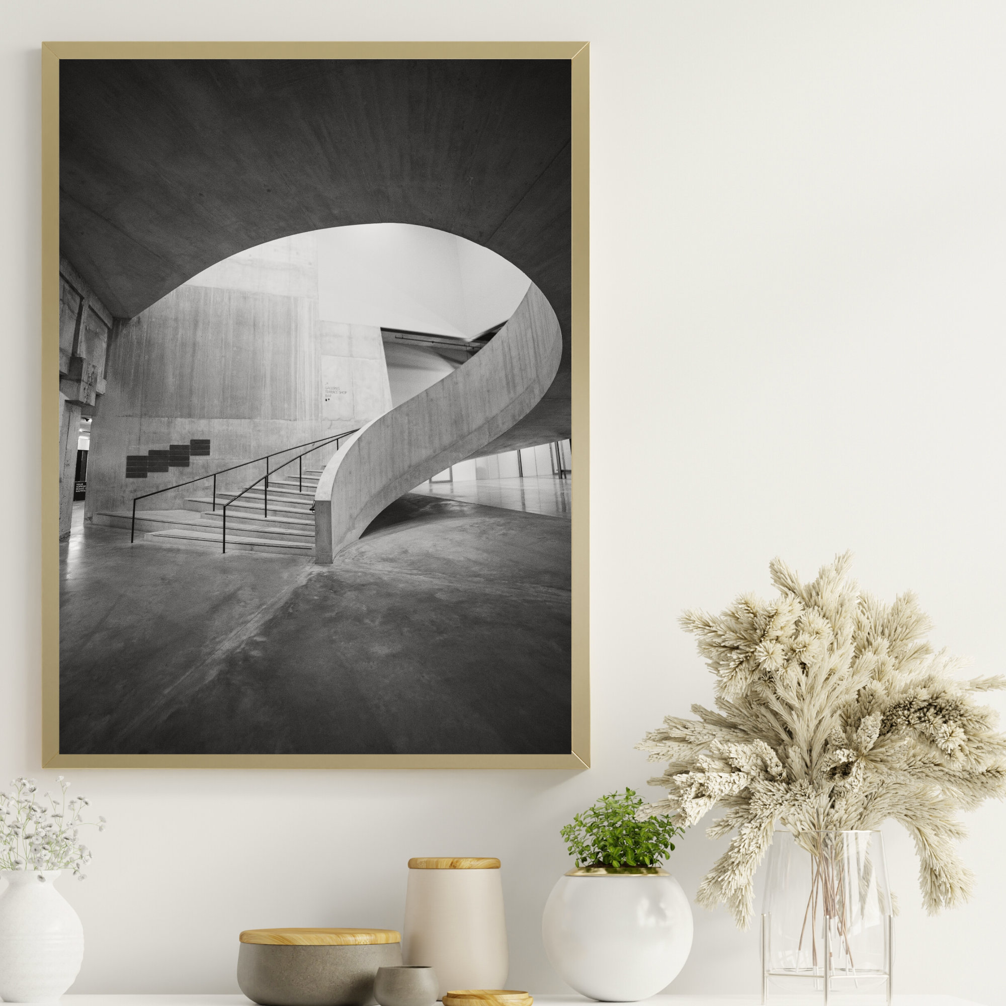 Black White Architectural Wall Art, Black White Wall Art, Black White