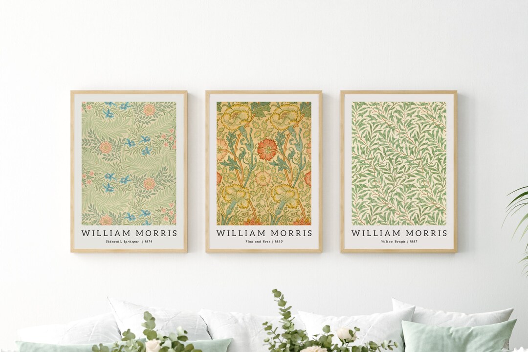 Morris Gallery Wal Art Set of 3, Green Wall Art Set, 3 Piece Wall Art ...