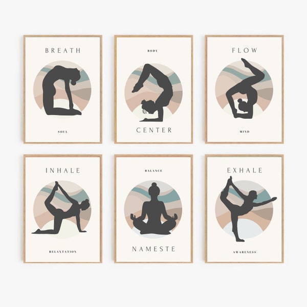 Yoga Wall Art Etsy