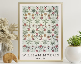 William Morris Floral Art Print: Exhibition Poster (Digital Download)