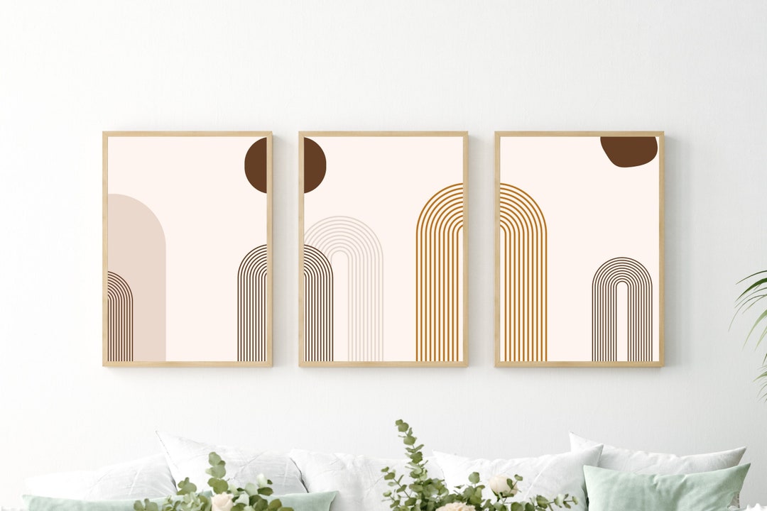 Boho Wall Art Set of 3 Prints, Boho Set of 3, Gallery Wall Set, 3 Piece ...