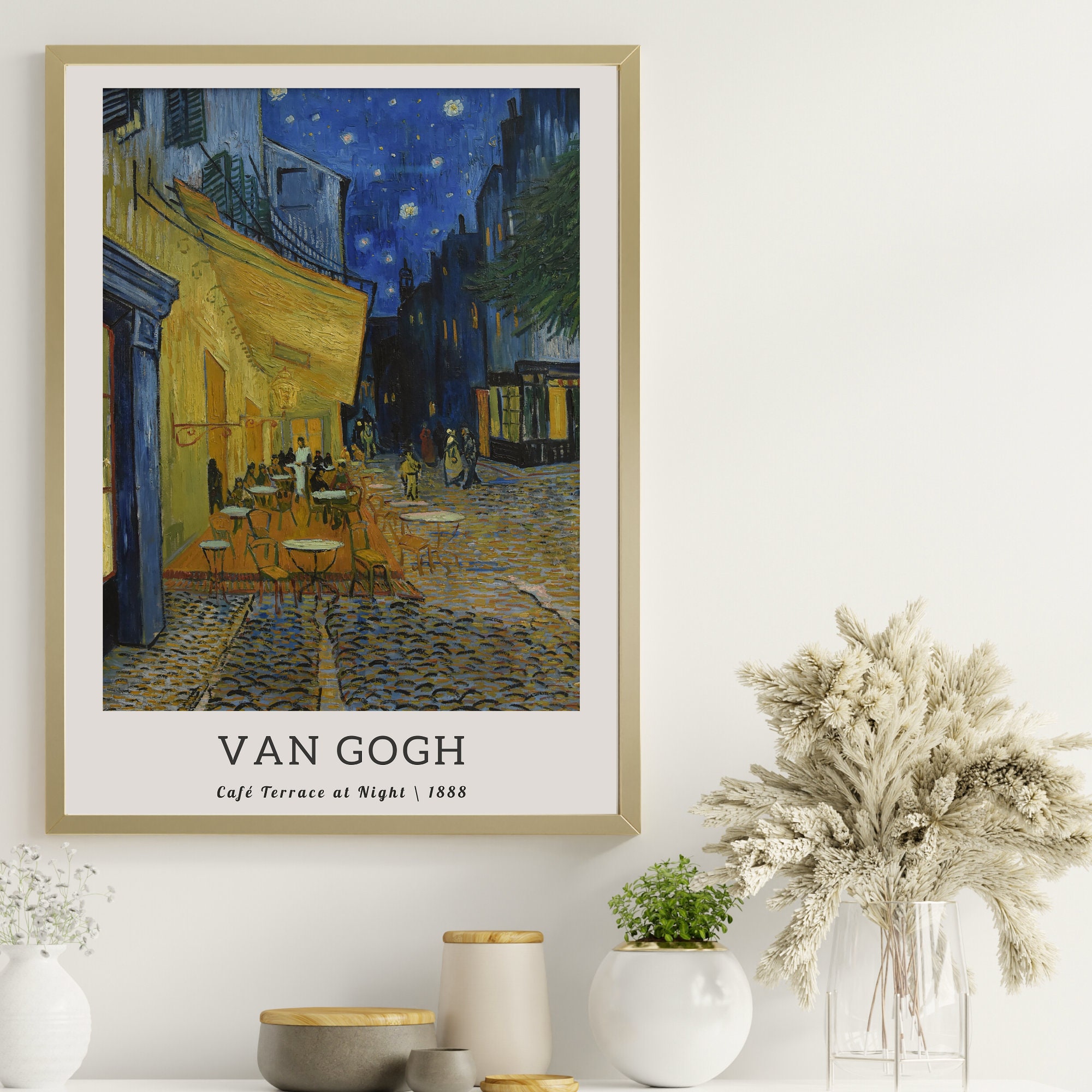 Van Gogh Cafe Terrace at Night Vintage Art Print (digital Download