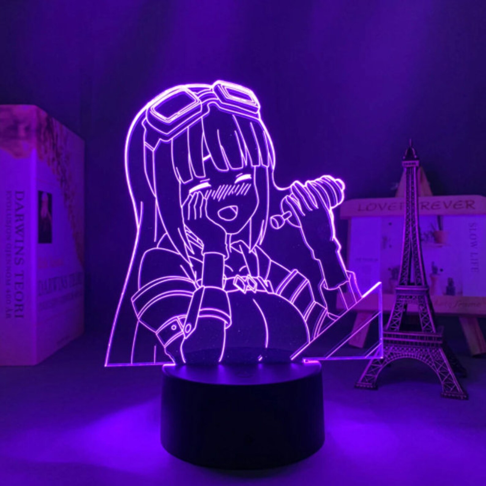 Acrylic 3d Lamp Anime Bofuri for Bedroom Etsy