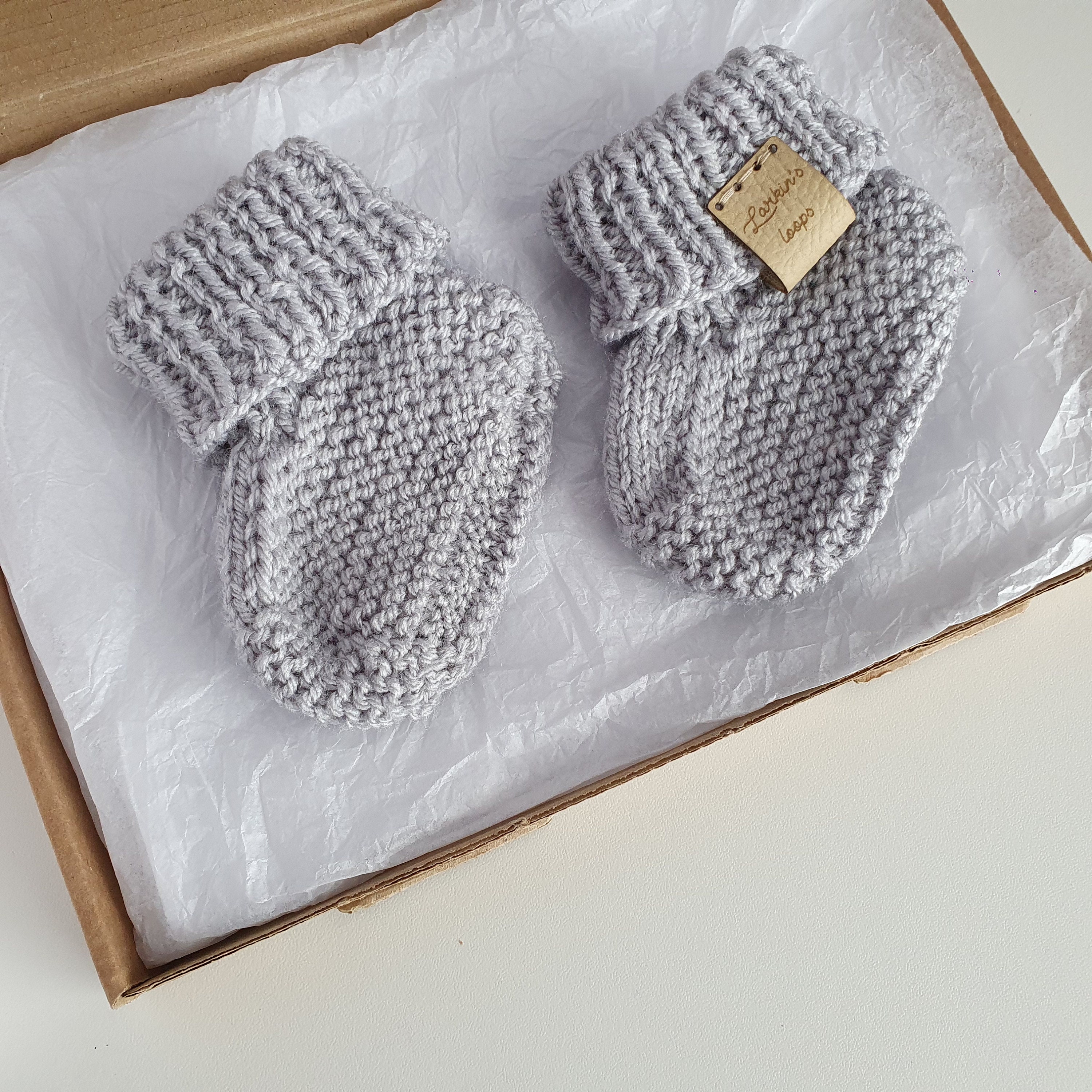 Knitted Baby Booties Silver Grey Cot Shoes Baby Shoes Etsy UK