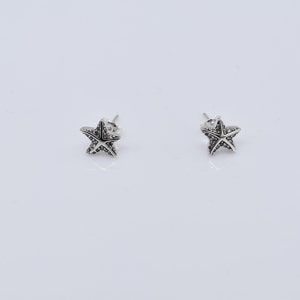 925 Sterling Silver Starfish Stud Earrings