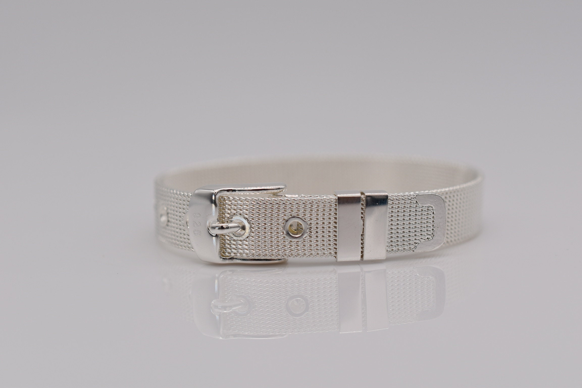 Fashionable Belt Design 925 Sterling Silver 10mm and 14mm  display picture 3