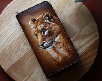 Leather Wallet, Lion Wallet, Hand-tooled Leather Wallet, Hand-carved Wallet,carved Wallet, Custom Wallet, Woman's Gift. - Etsy Leather Wallet, Lion Wallet, Hand-tooled Leather Wallet, Hand-carved Wallet,carved Wallet, Custom Wallet, Woman's Gift. - Etsy