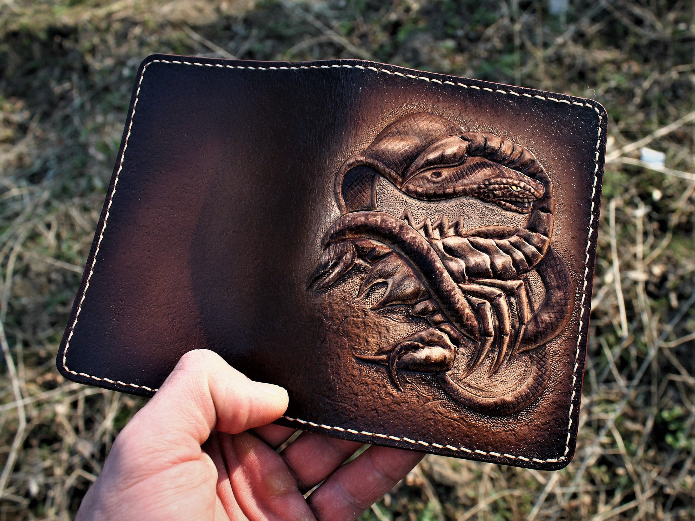 Scorpion Passport Cover snake Passport Wallet Men's Etsy