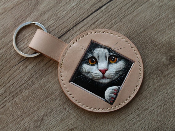 Portachiavi Per Amanti Dei Gatti Con Scritta 'Just A Girl Who Loves Cats' - Regalo Divertente In Acciaio Per Donna