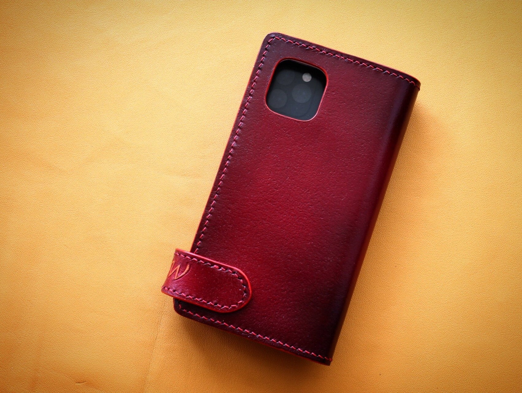 Tooled IPhone 12 case. iPhone 12 leather wallet. custom Hand Etsy