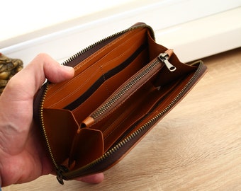 Leather Wallet, Horse Wallet, Hand-tooled Leather Wallet