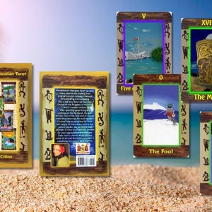 HazelMoon Hawaiian Tarot Deck with Guidebook, Limited Edition Art Cards