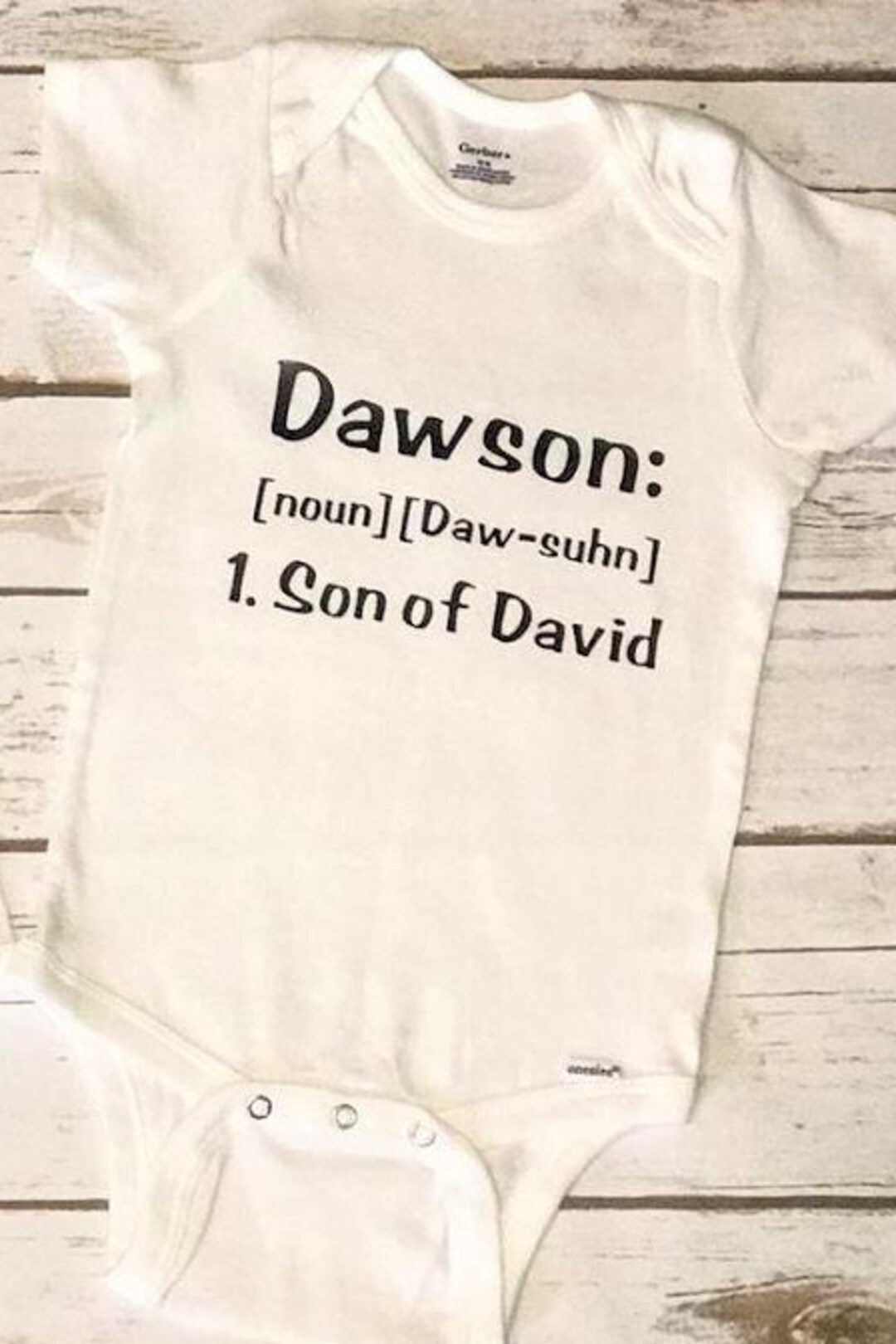 Baby Name Definition Onesie Etsy