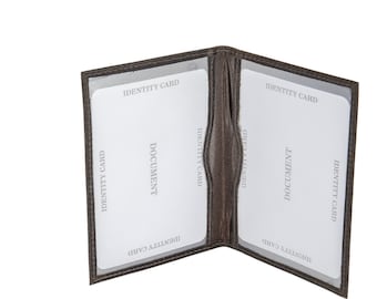 ID CASE - VINTAGE - Real leather