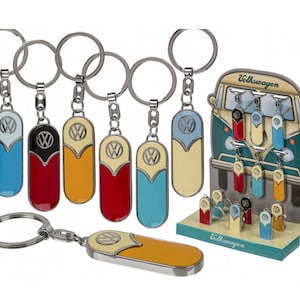 VW Keyring - Volkswagen Bulli Bus Samba T1 Key Retro - Original VW Licensed Item